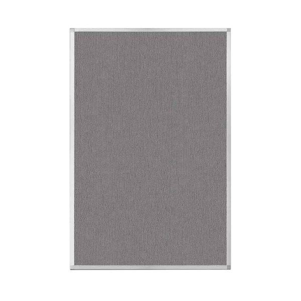 Hush Panel Configurable Cubicle Partition 6' x 4' Slate Fabric